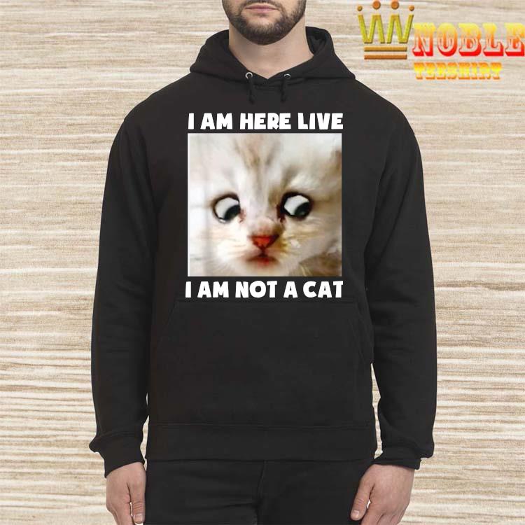 Nobleteeshirt I Am Here Live I Am Not A Cat Funny Lawyer Cat Meme Shirt Twittertshirt News