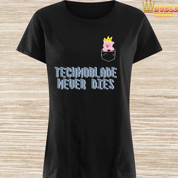 Technoblade Never Dies Cosplay Video Gamer Merch Black T-Shirt S-3XL