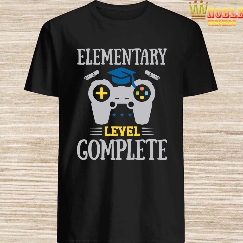 Elementary Level Complete Gamer Boy Graduation Shirt Hoodie Tank Top Sweater And Long Sleeve T Shirt