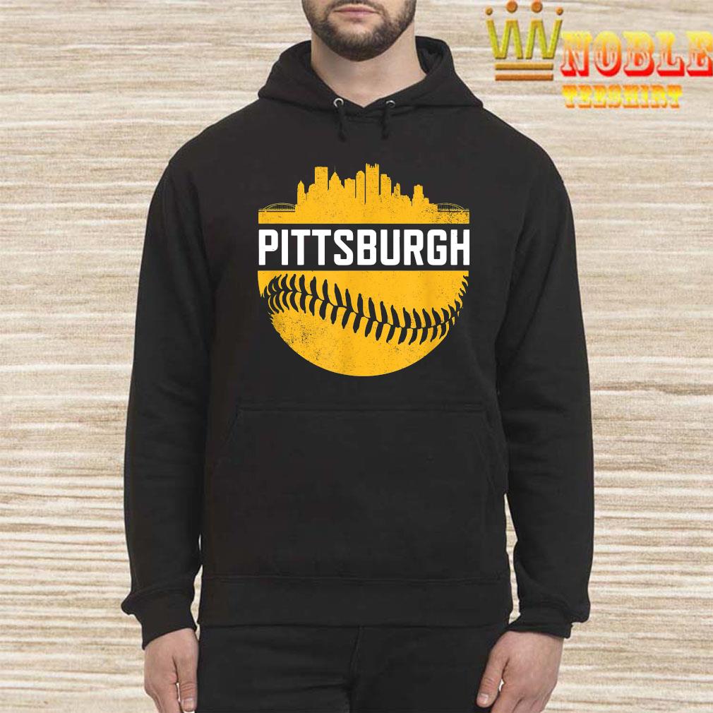  Pittsburgh Baseball Cityscape Distressed Novelty