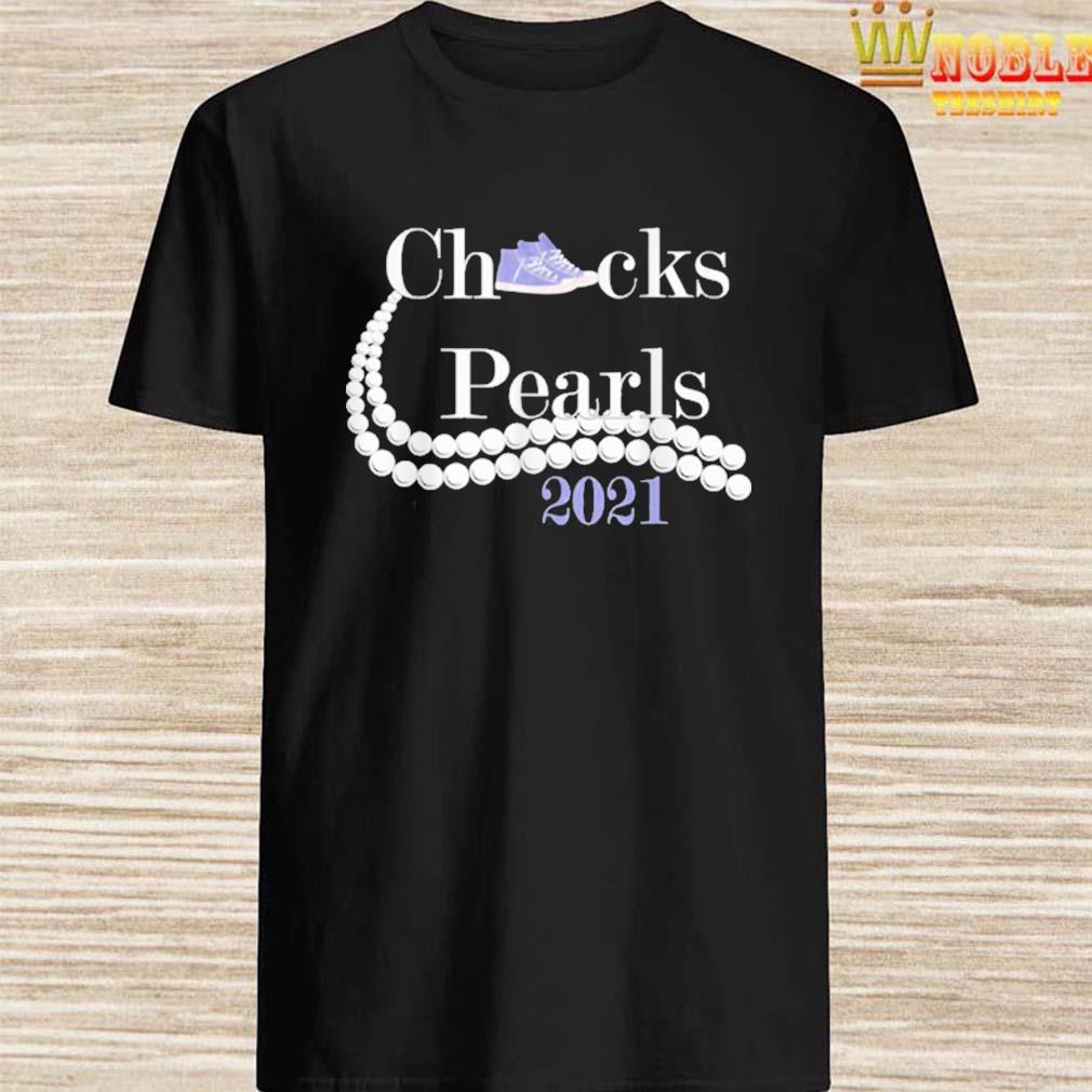 chucks and pearls white shirt