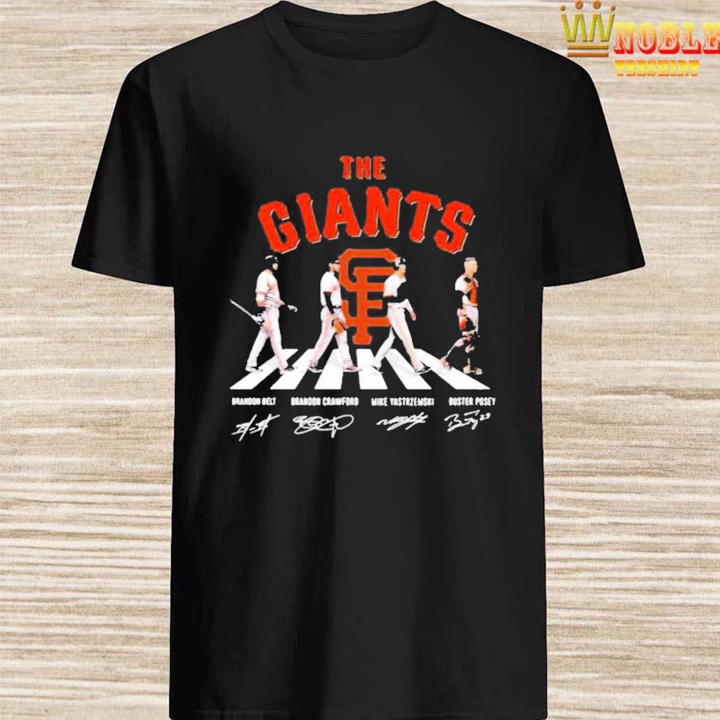 The Giants Abbey Road San Francisco Giants Signatures t-shirt by