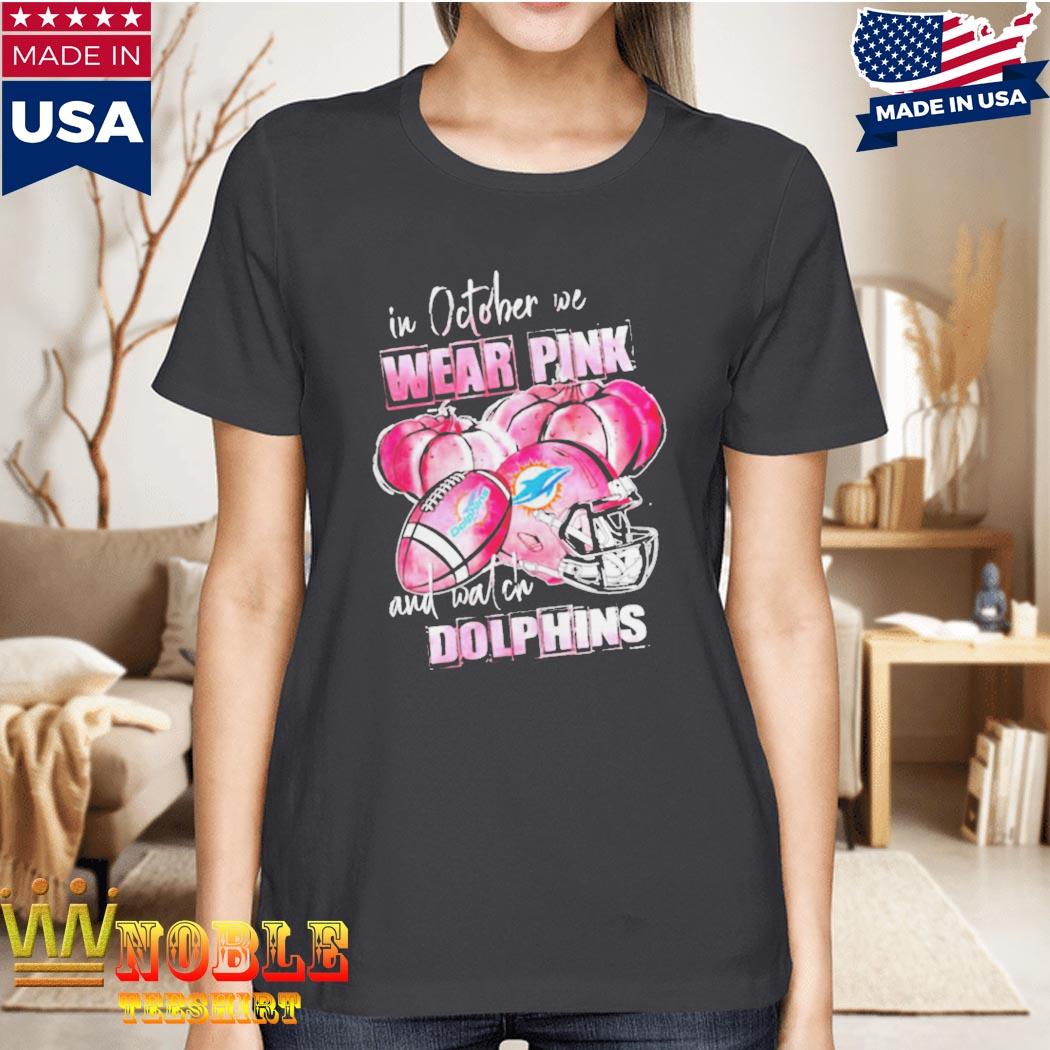 In october we wear pink and watch Rams Breast Cancer Halloween shirt -  Kingteeshop