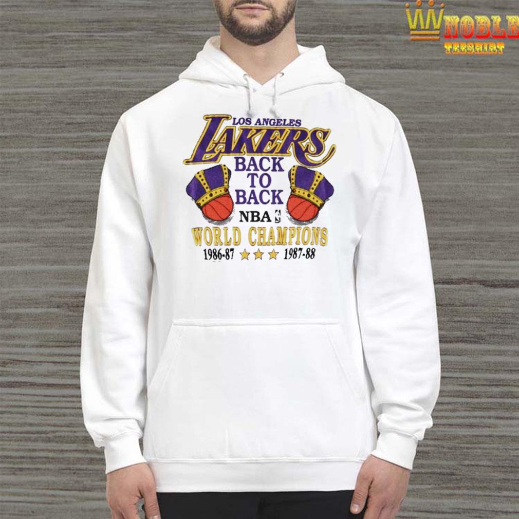 Nba Los Angeles Lakers 88 World Champions Back To Back T-shirt