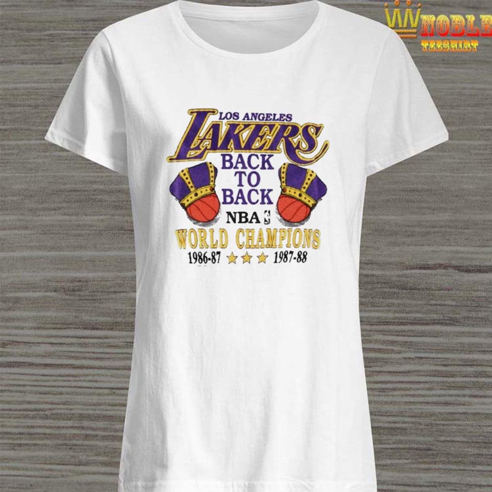 Nba Los Angeles Lakers 88 World Champions Back To Back T-shirt