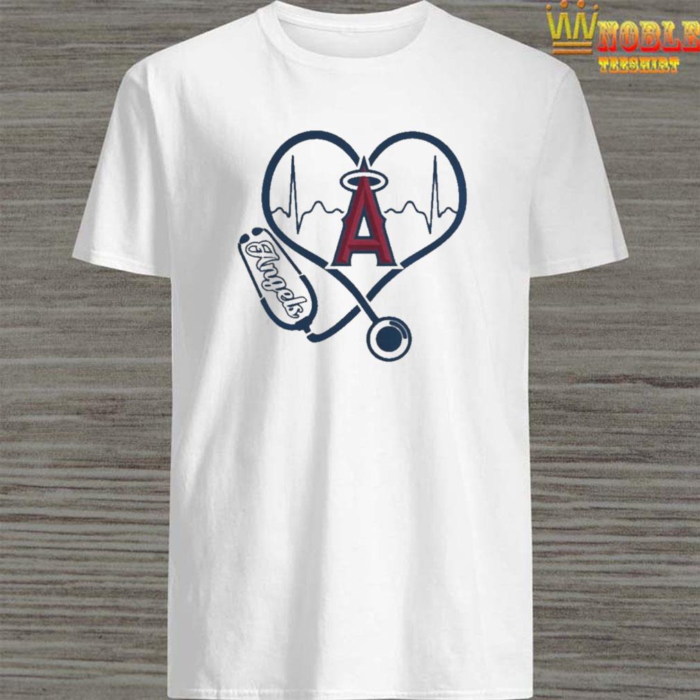 Nurse Love Los Angeles Angels Of Anaheim Heartbeat Shirt