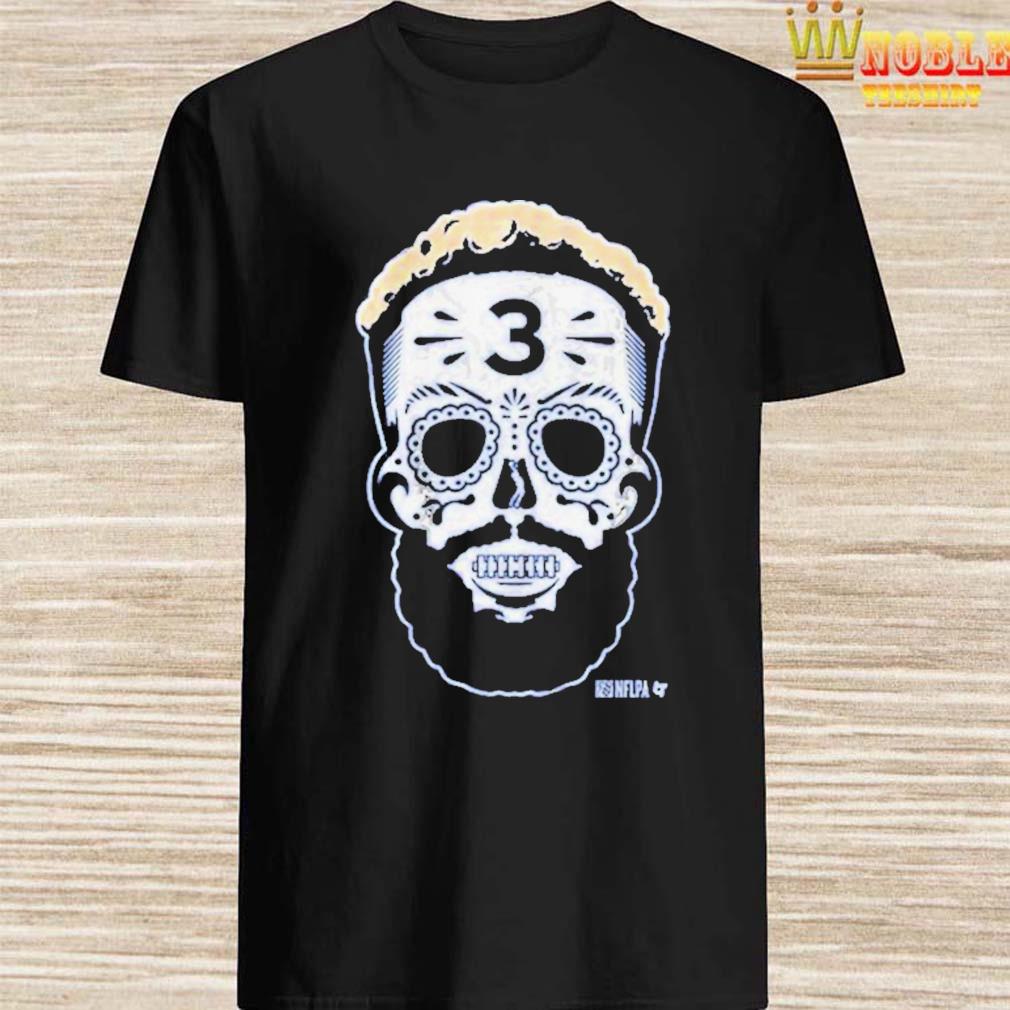 Odell Beckham Jr: Sugar Skull Shirt+Hoodie - NFLPA Licensed -BreakingT