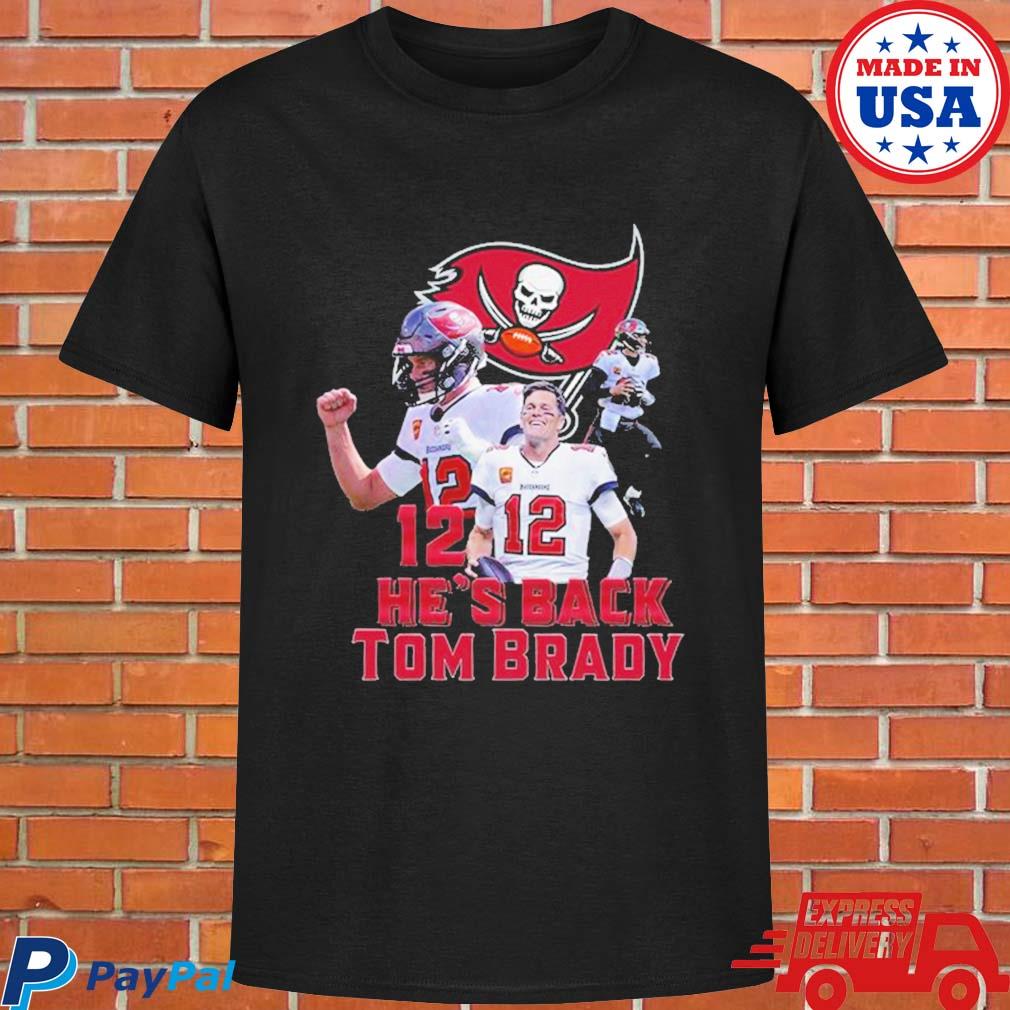 12 Tom Brady Tampa Bay Buccaneers T-Shirt, hoodie, sweater, long