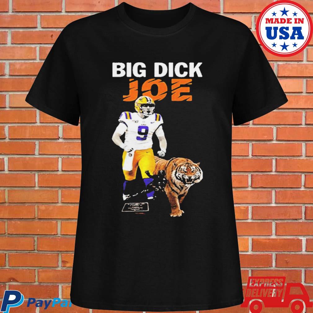 Joe Burrow Big Dick LSU Tigers King Women's V-Neck T-Shirt