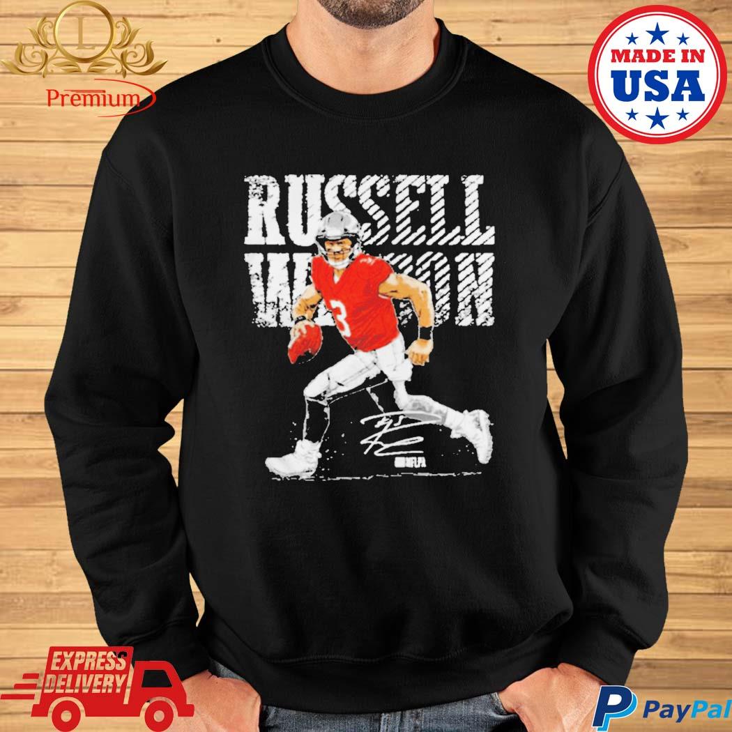 Russell Wilson Denver Broncos signature live art shirt