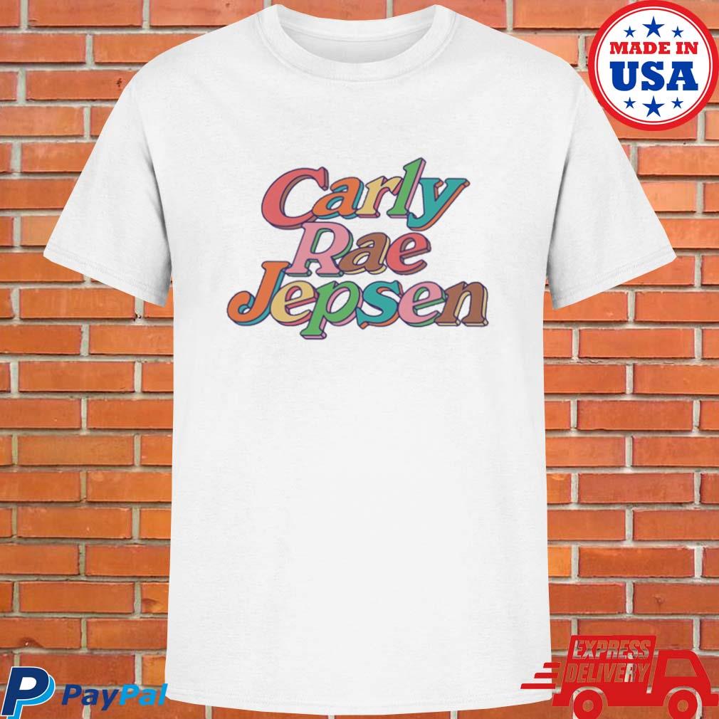 Official Carly rae jepsen merch rainbow crj pink T-shirt