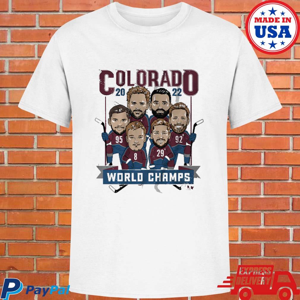 Official Colorado 2022 world champs caricatures T-shirt