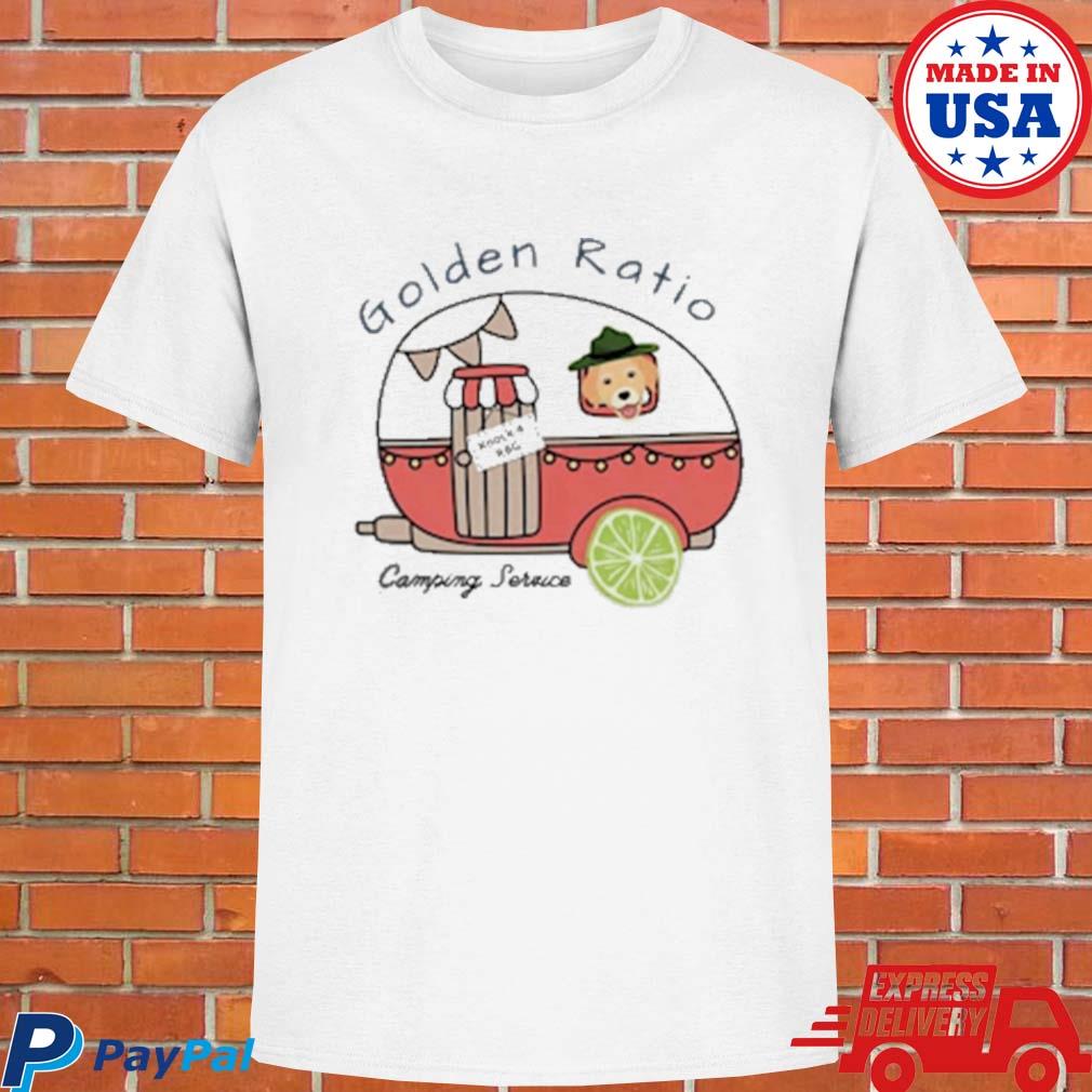 Official Golden ratio camping service T-shirt