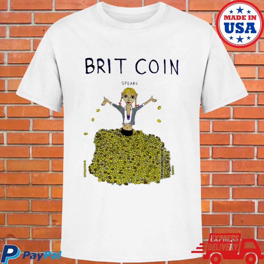 Official Hilary duff wore brit coin spears T-shirt