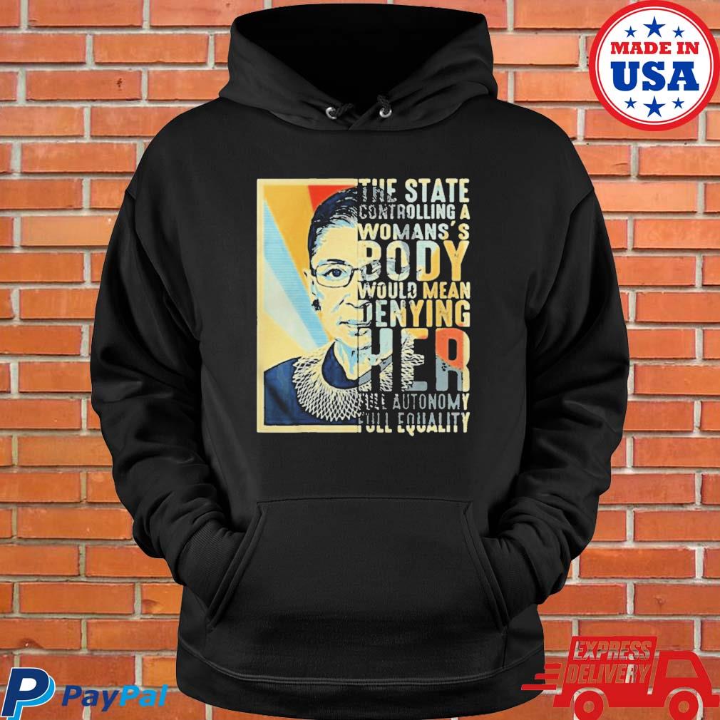 Official Ruth bader ginsburg my body my choice rbg garden flag T-s Hoodie