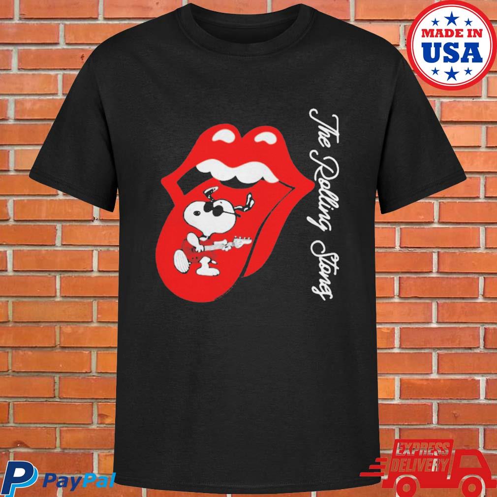 Official Snoopy the rolling stones T-shirt