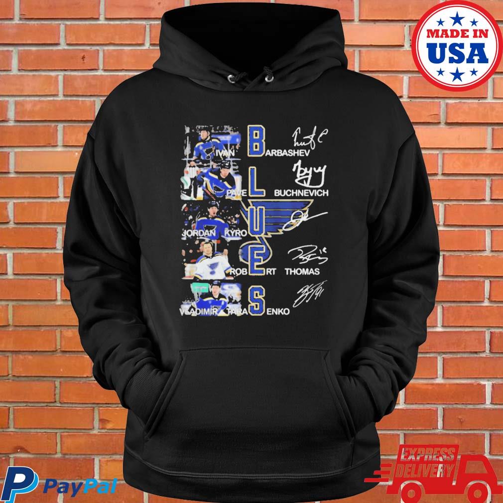 Official St. louis blues ivan barbashev pavel buchnevich Jordan kyrou 2022 signatures T-s Hoodie