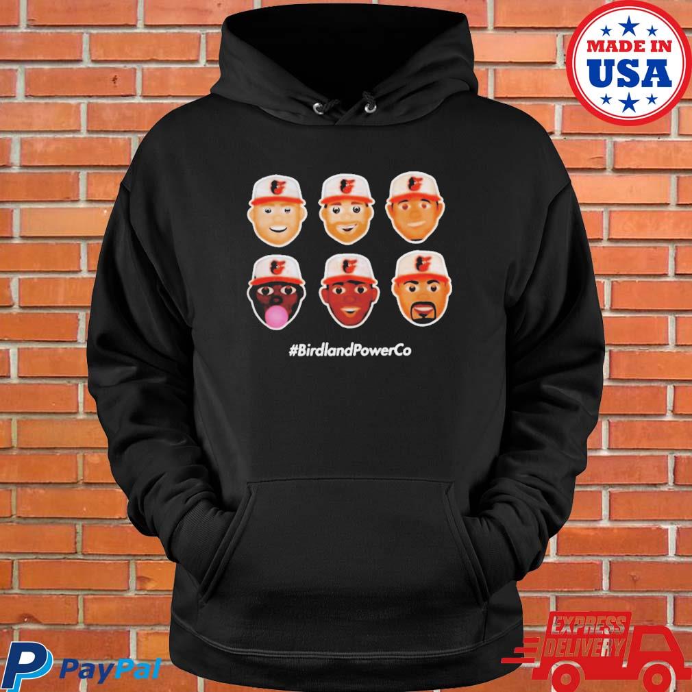 Birdland Power Co Homerun Emoji Orange 2022 shirt, hoodie, sweater