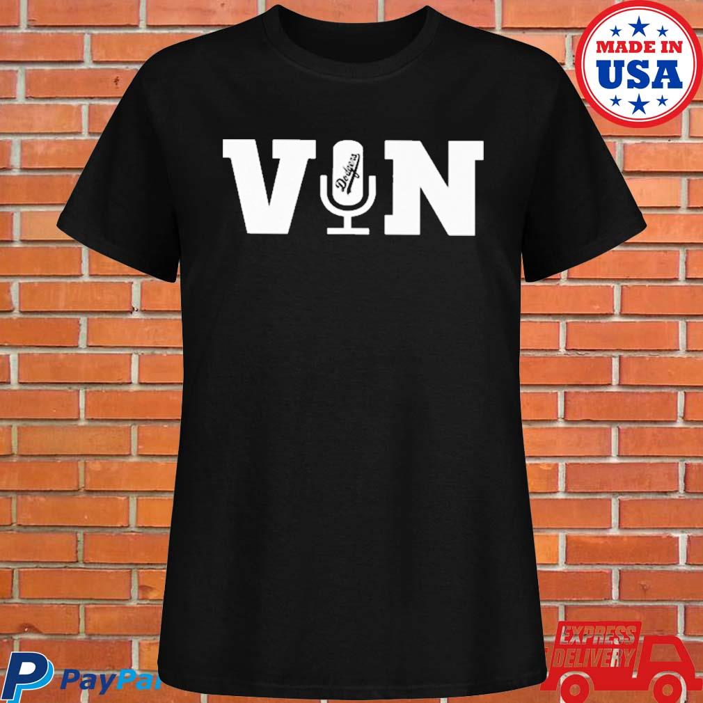 DODGERS Vin Scully T shirt White