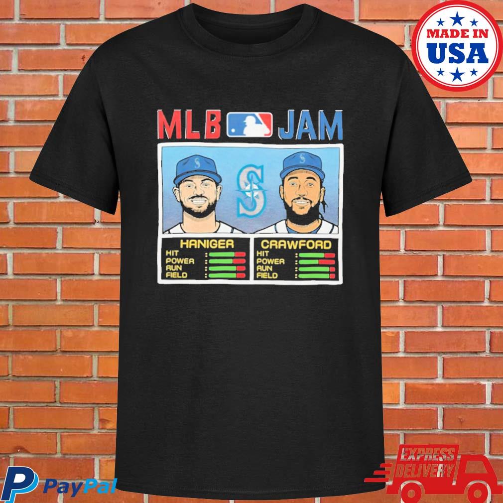 Mitch Mlb Jam Mariners Haniger And Crawford Shirt Jp - Tiotee