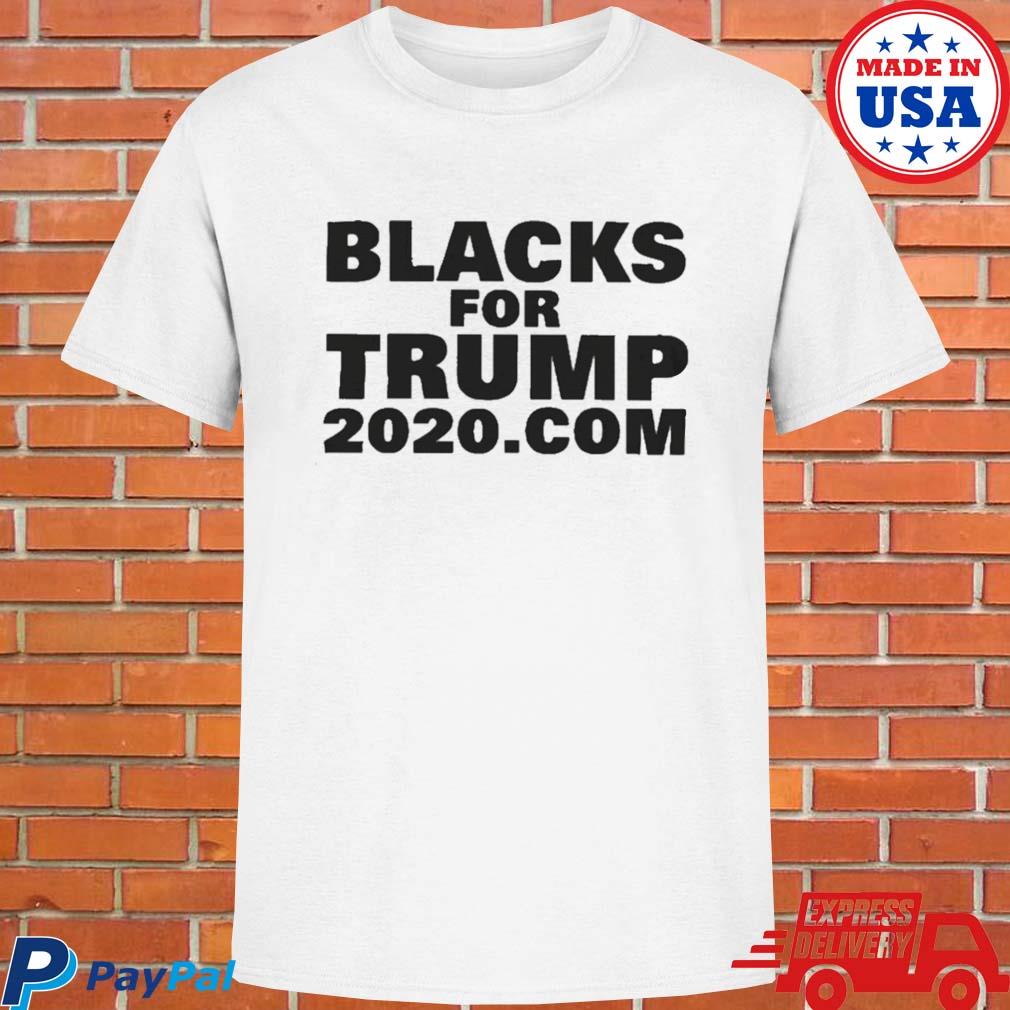 Official Blacks for Trump 2020.com T-shirt