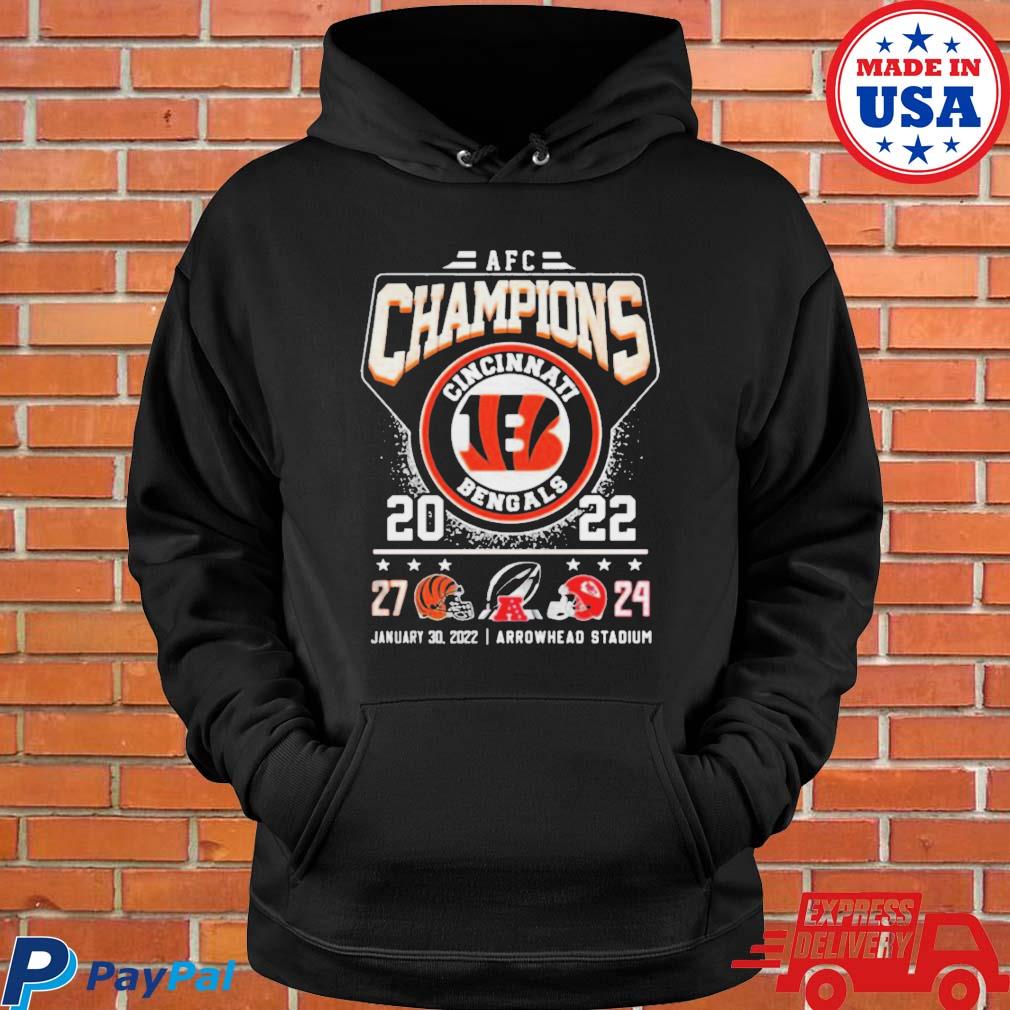 Official Cincinnati Bengals 2022 AFC Championship T-Shirt, hoodie