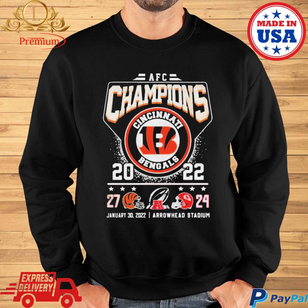 Premium Cincinnati bengals winners 2022 afc championship shirt, hoodie,  sweater, long sleeve and tank top