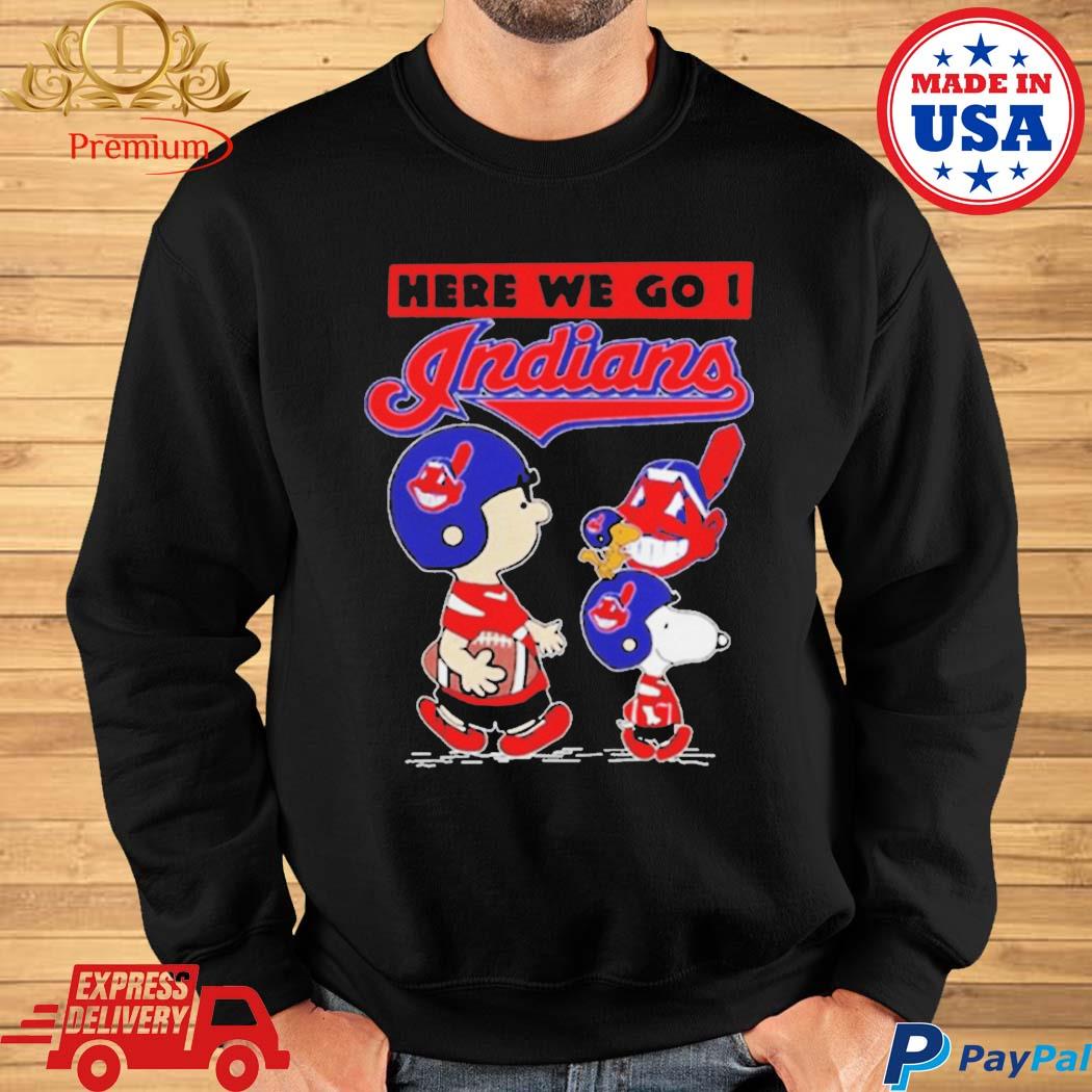 Charlie Brown and Snoopy Woodstock Here we go Cleveland Indians