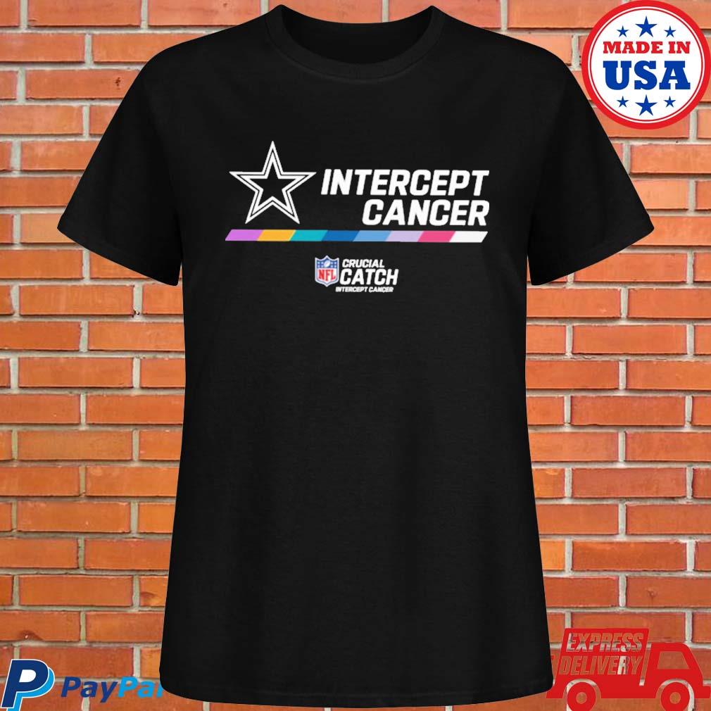 NFL Dallas Cowboys Crucial Catch Intercept Cancer T-Shirt/ Hoodie