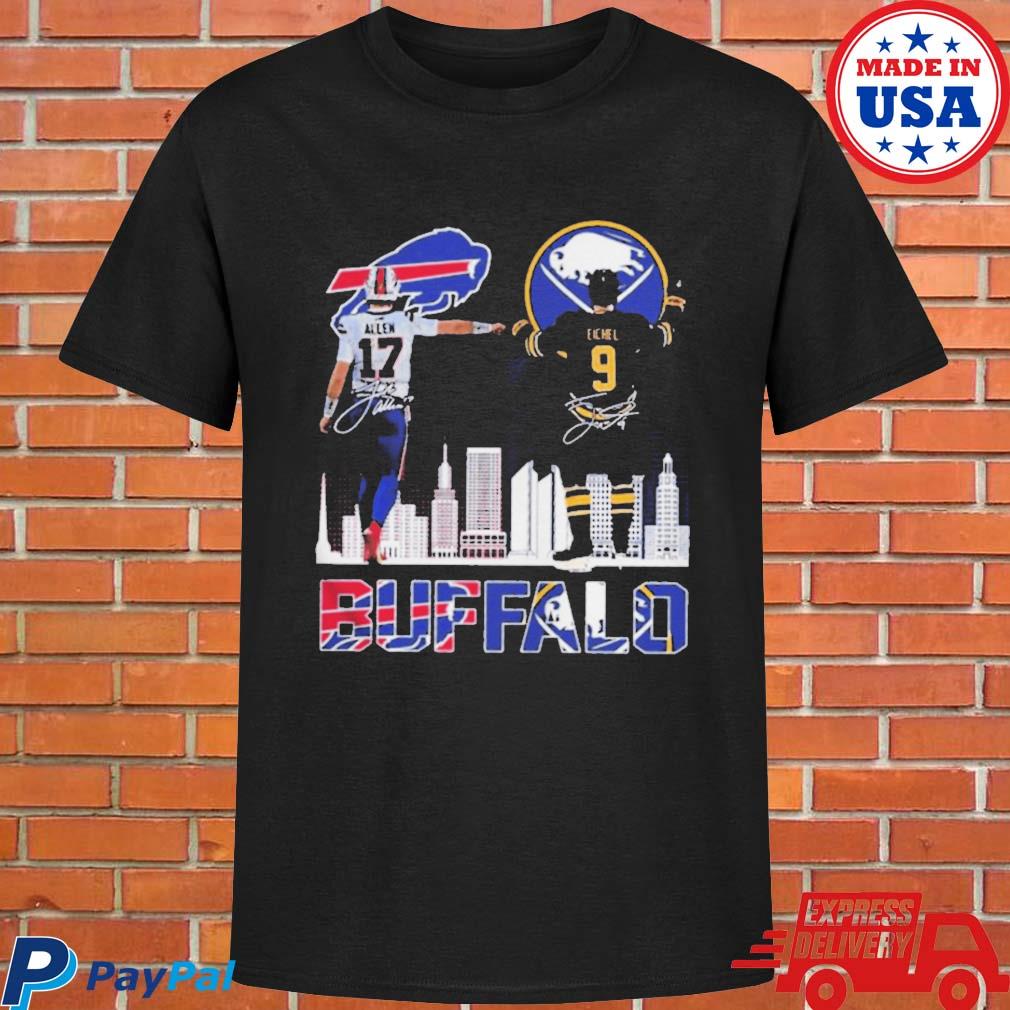 Official Josh Allen Buffalo Bills and Jack Eichel Buffalo Sabres signatures  shirt, hoodie, sweater, long sleeve and tank top