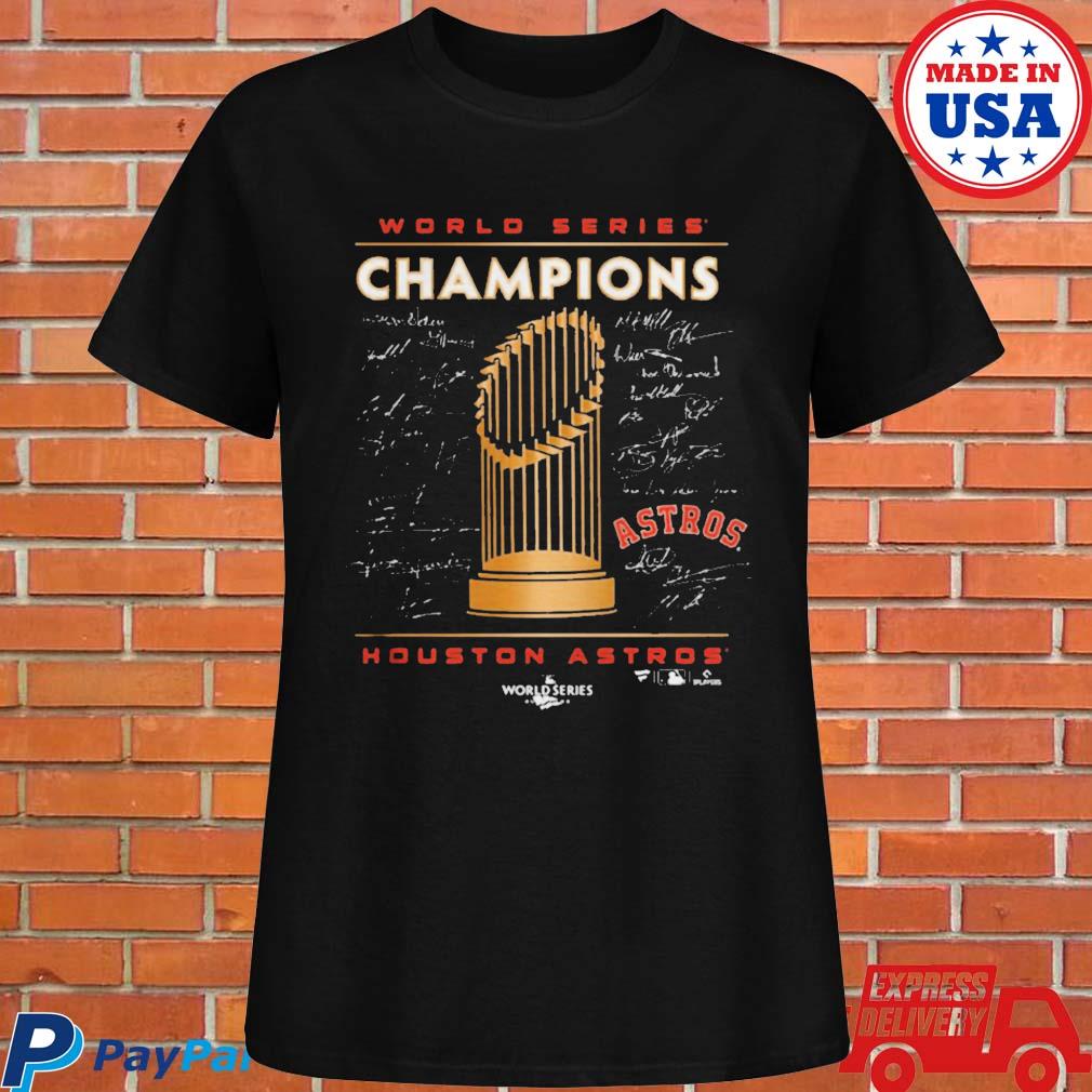 Houston Astros 2022 World Series Champions Signature Roster shirt