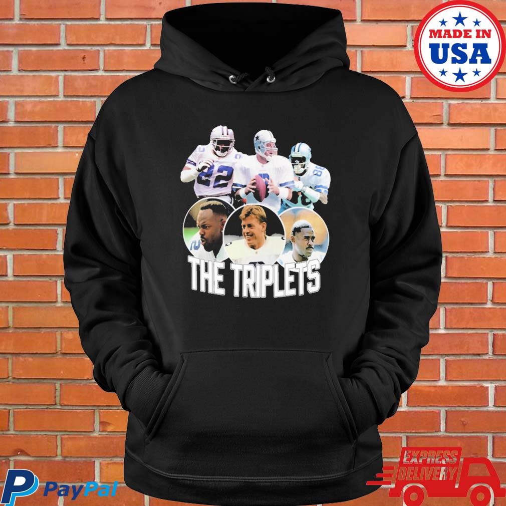 The triplet's emmitt smith troy aikman and michael irvin shirt, hoodie,  longsleeve tee, sweater