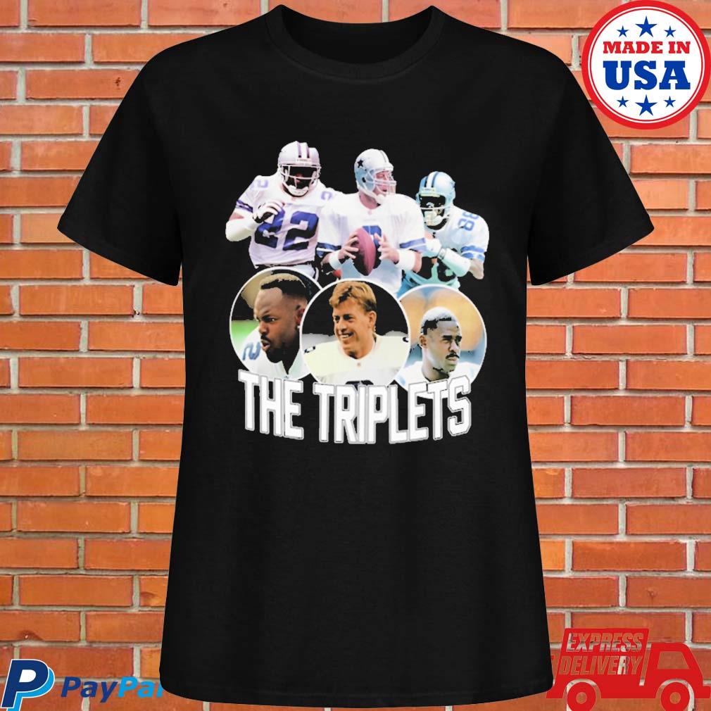 The triplets emmitt smith troy aikman and michael irvin shirt