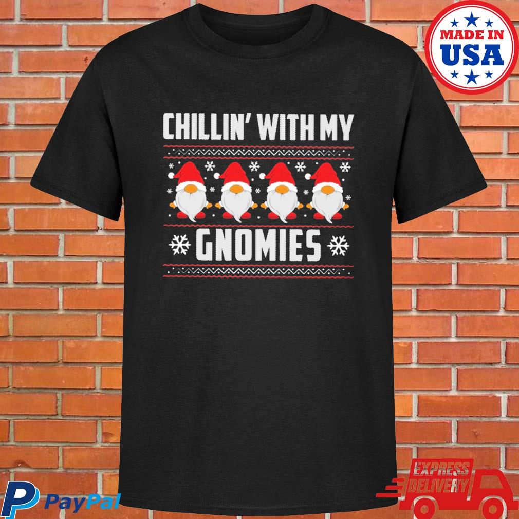 Official Chillin with my gnomies matching family ugly Christmas Sweater
