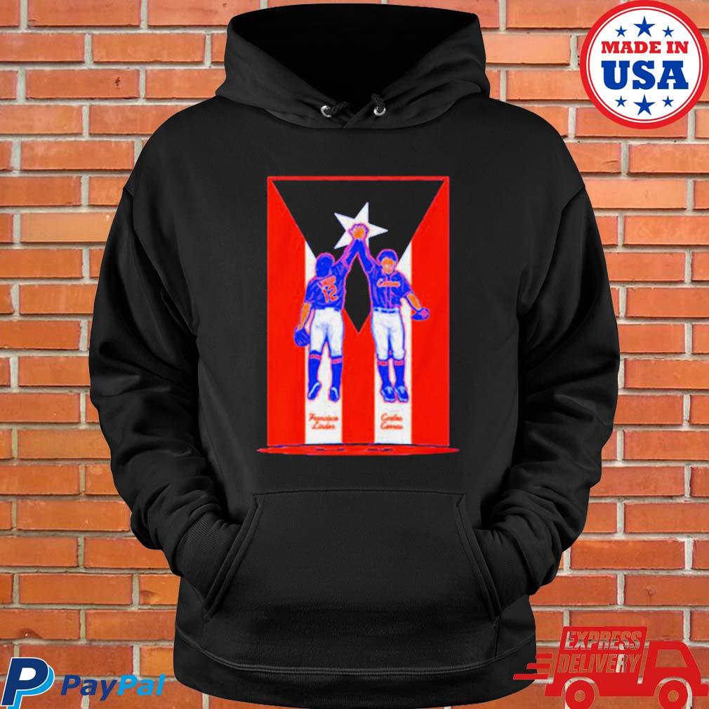 Francisco lindor and carlos correa puerto rico new york mets shirt, hoodie,  sweater, long sleeve and tank top