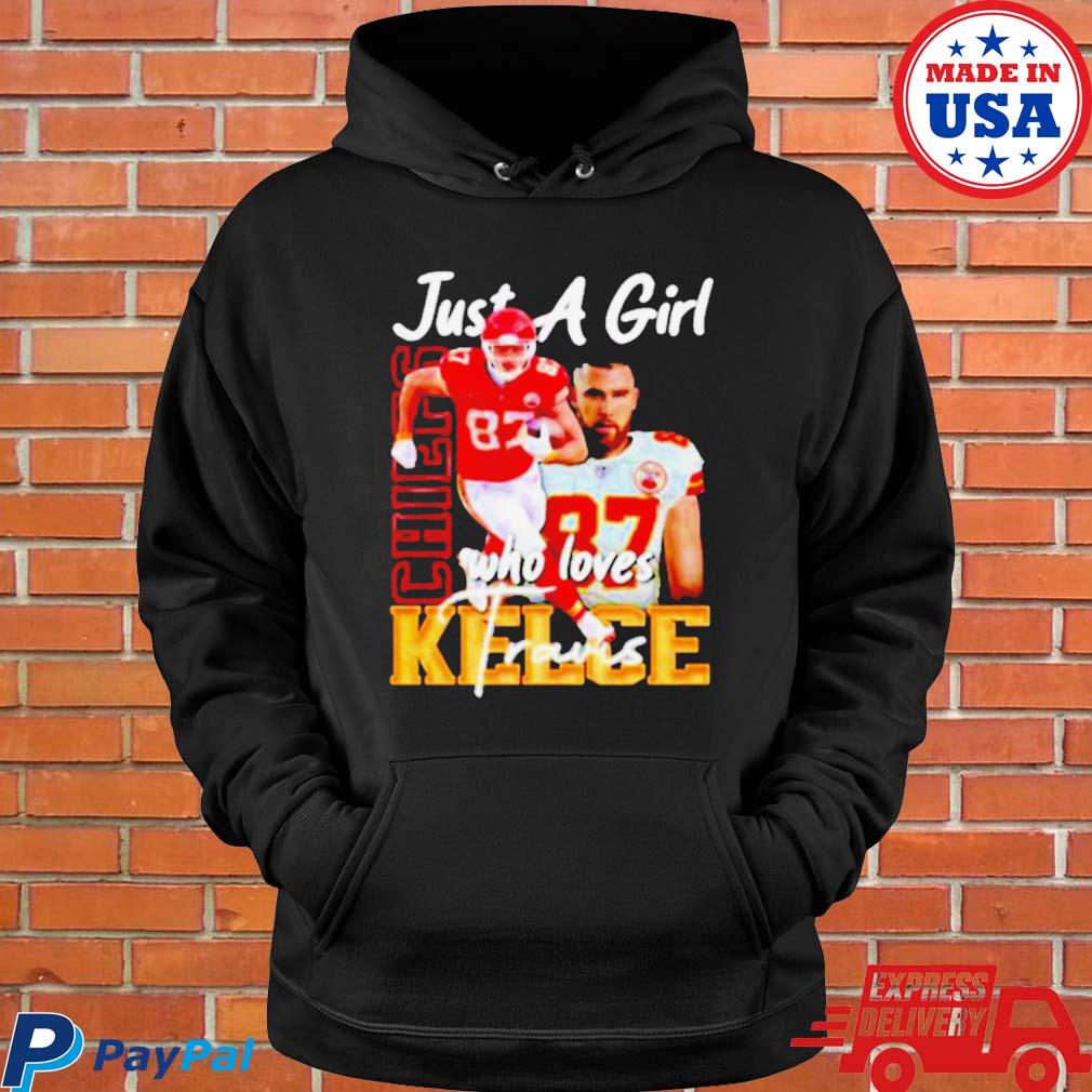 Loving him was red Travis Kelce 87 KC Chiefs shirt, hoodie, sweater and  v-neck t-shirt