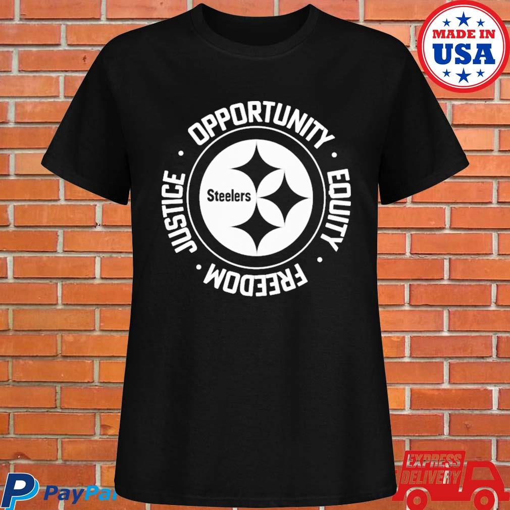 NFL inspire change opportunity equity freedom justice Steelers shirt, hoodie,  sweater, long sleeve and tank top