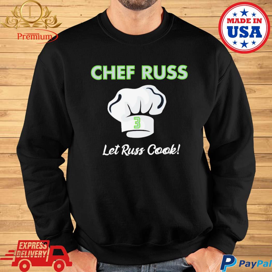 Chef russ let russ cook Football player russell wilson T-shirt, hoodie,  tank top, sweater and long sleeve t-shirt