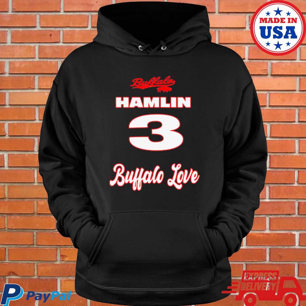 Official Love For 3 Damar Hamlin Buffalo Bills Shirt, hoodie