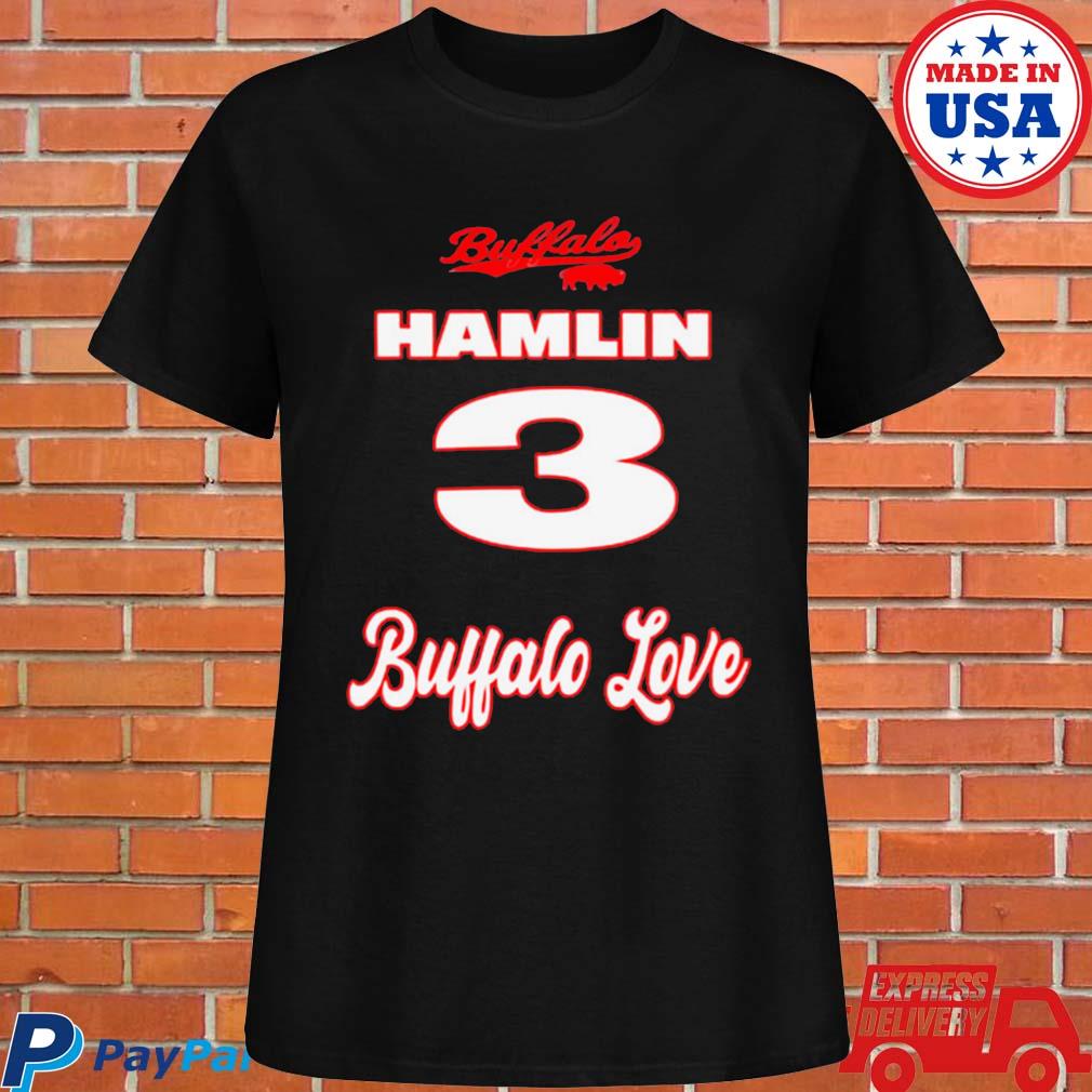 Official buffalo Bills damar hamlin buffalo love T-shirt, hoodie, tank top,  sweater and long sleeve t-shirt