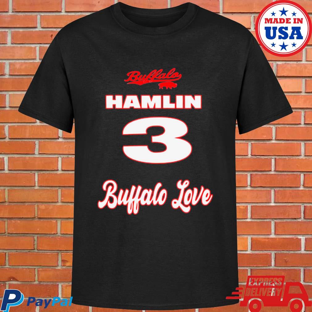 Buffalo Bills Damar Hamlin love for 3 shirt, hoodie, sweater, long sleeve  and tank top