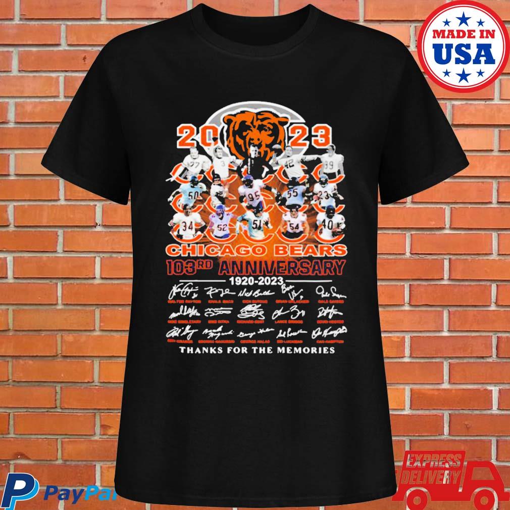 The Chicago Bears 103rd anniversary 1920 2023 thank you for the