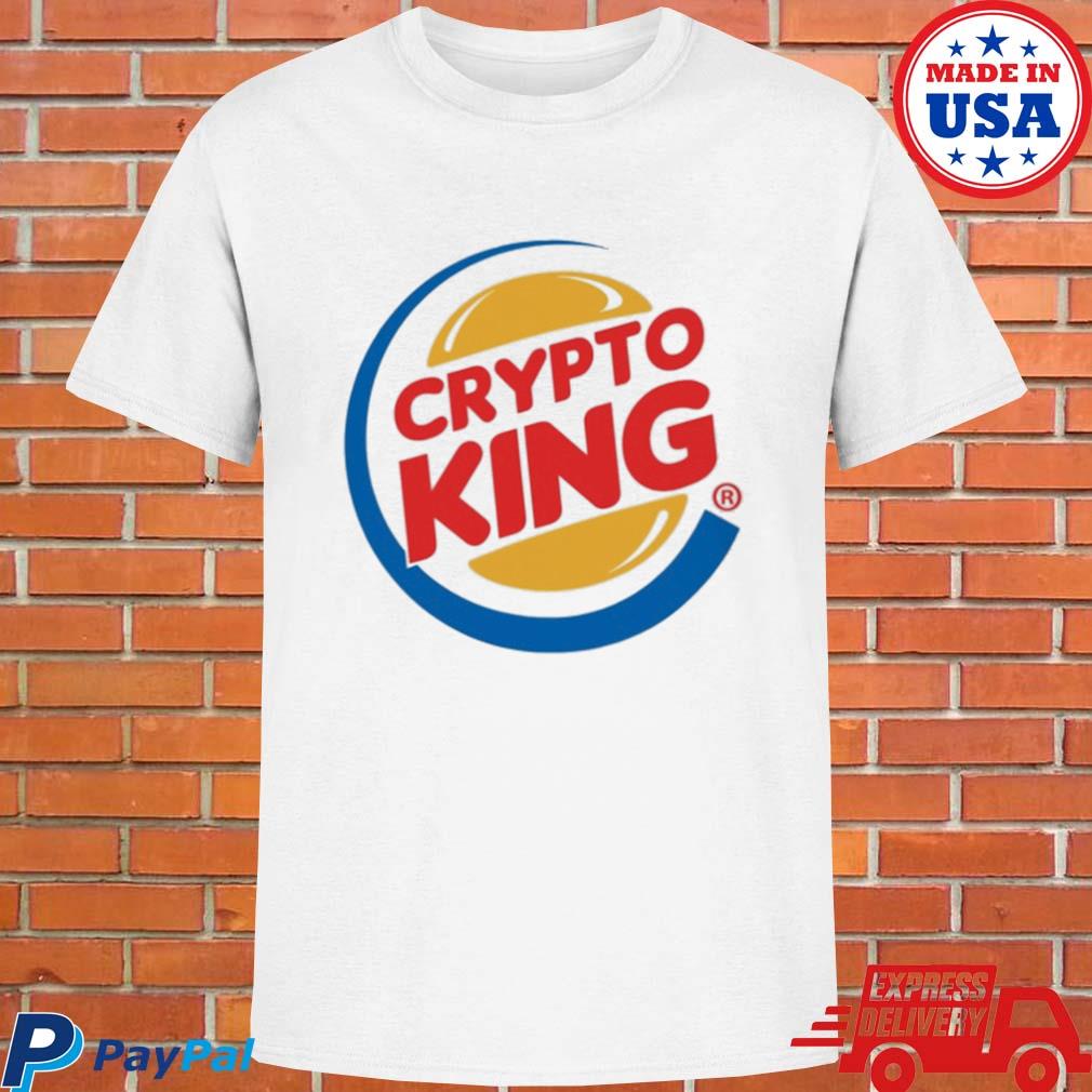 Official coin bureau crypto king white T-shirt