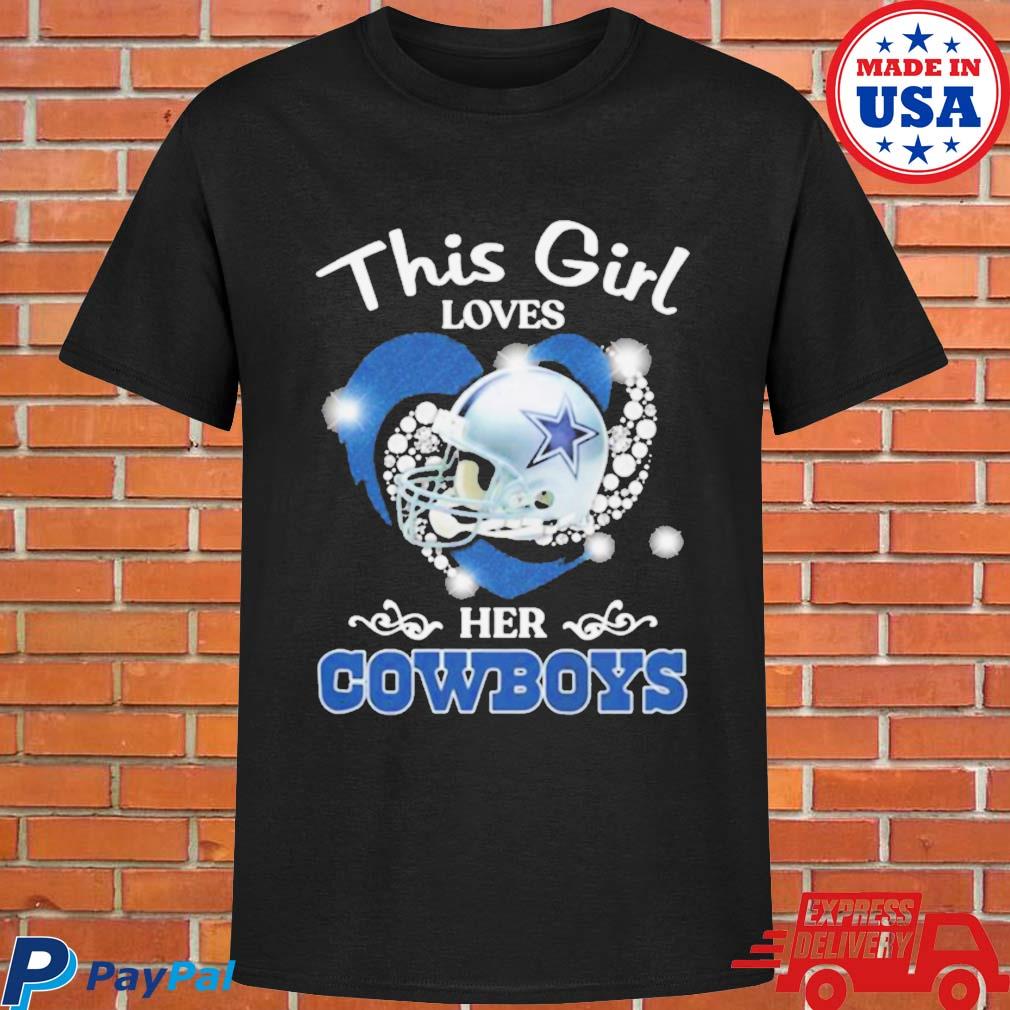 This Girl Loves Her Dallas Cowboys Navy T-Shirt