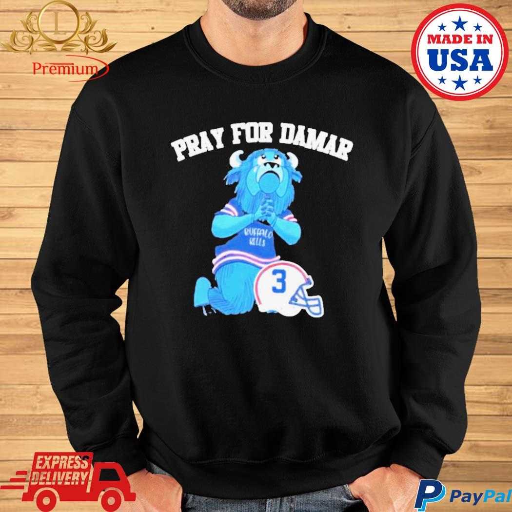 Pray For Damar Hamlin 3 Buffalo Bills shirt, hoodie, sweater, long sleeve  and tank top