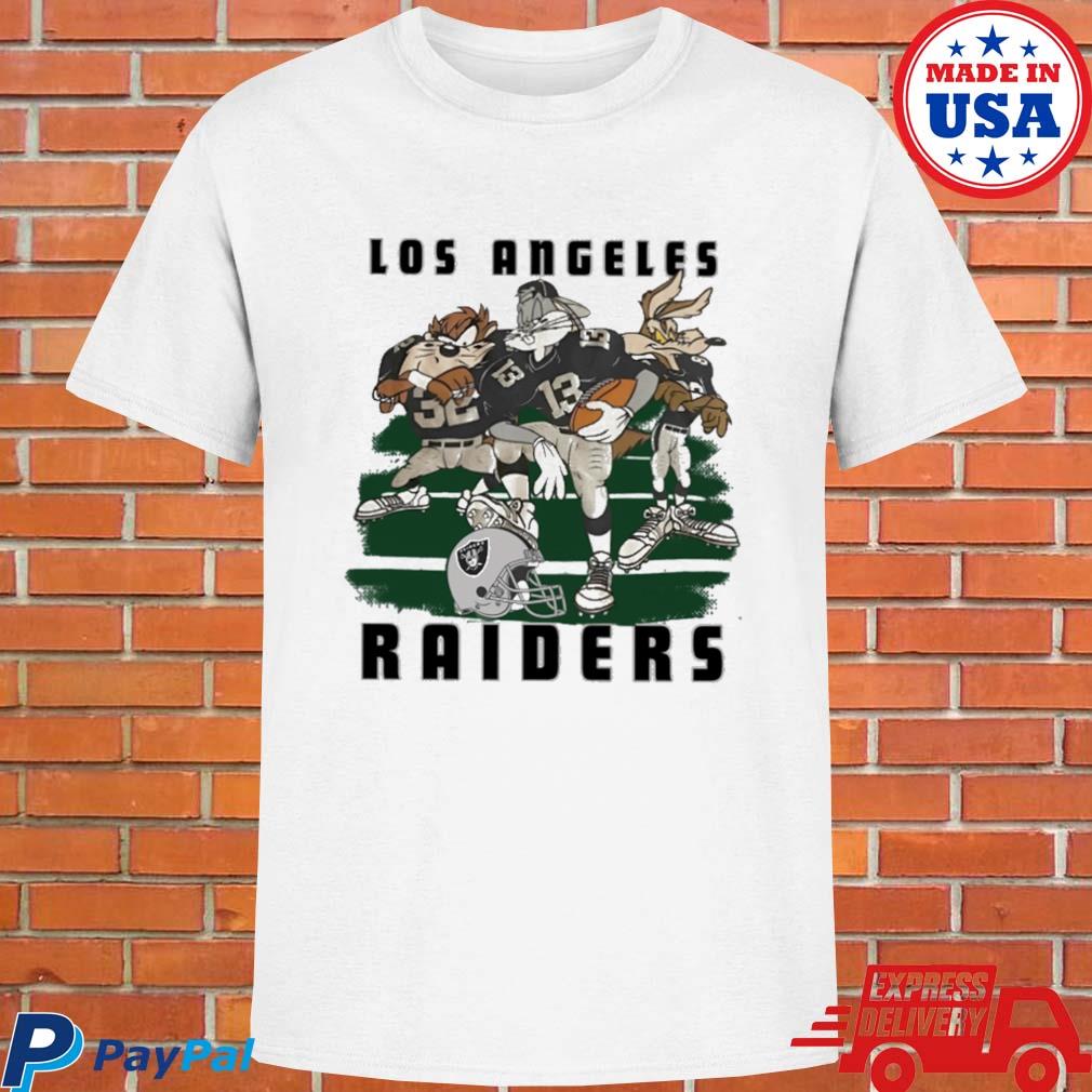 Official Aj cole wearing looney tunes bugs bunny los angeles raiders T-shirt