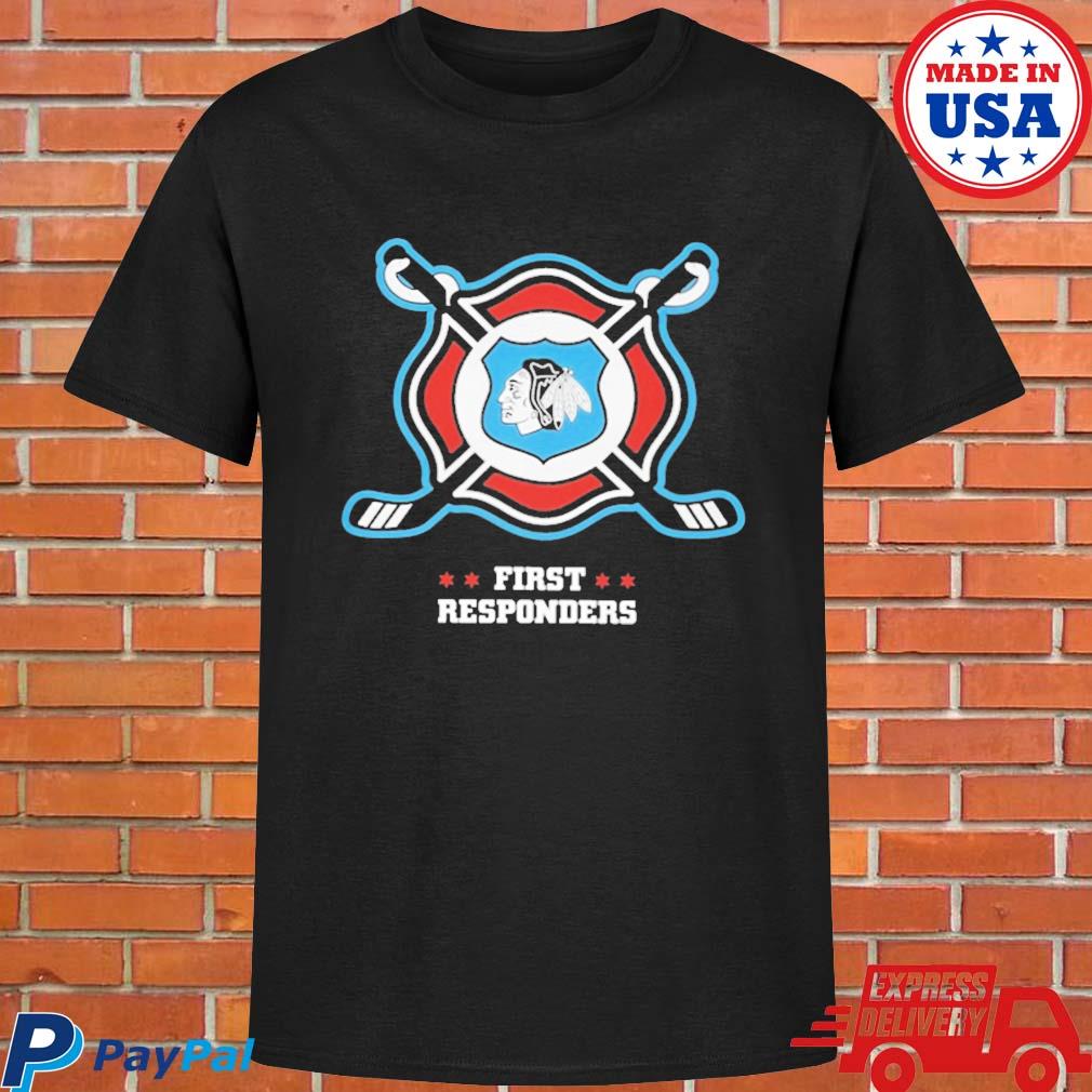 Official chicago blackhawks first responders shirt, hoodie