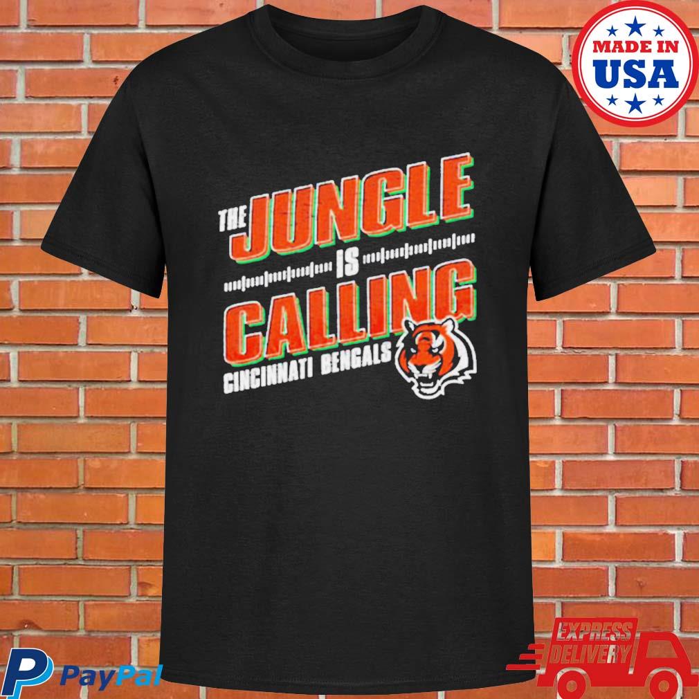 Official CincinnatI bengals the jungle is calling T-shirt