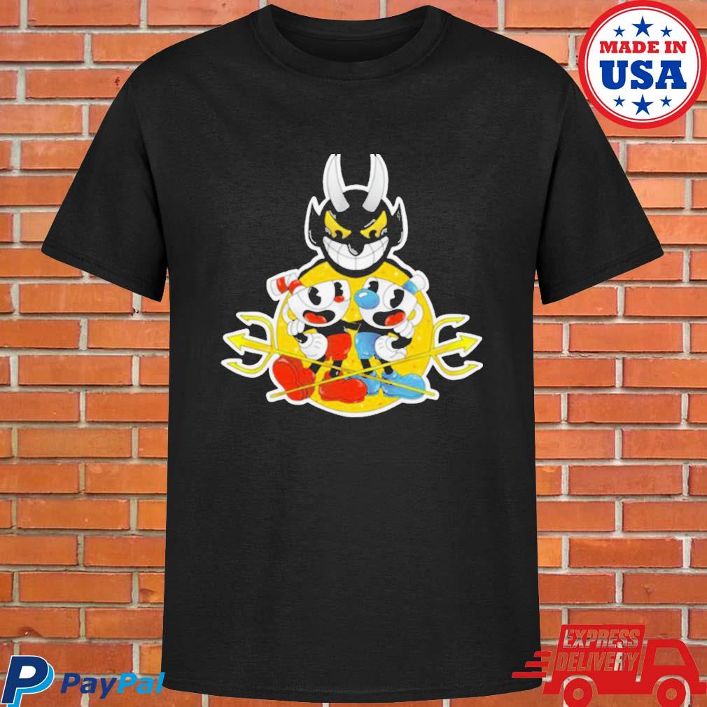 Official Cuphead and man with the devil the cuphead show T-shirt