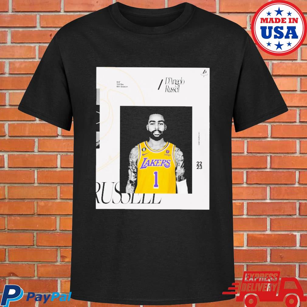 Official D'angelo russell los angeles Lakers 22 23 T-shirt